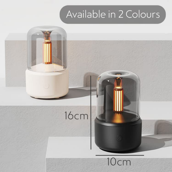 Candlelight Lamp Ultrasonic Air Humidifier Aroma Diffuser